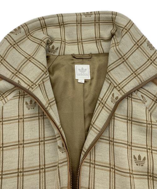 adidas（アディダス）adidas (アディダス) トラックジャケット ベージュ サイズ:Mの古着・服飾アイテム
