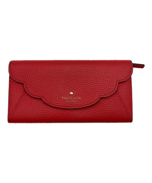 Kate Spade（ケイトスペード）Kate Spade (ケイトスペード) 長財布 レッドの古着・服飾アイテム