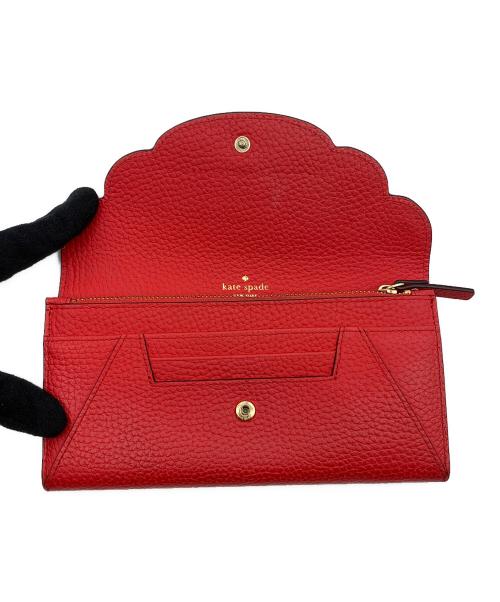 Kate Spade（ケイトスペード）Kate Spade (ケイトスペード) 長財布 レッドの古着・服飾アイテム