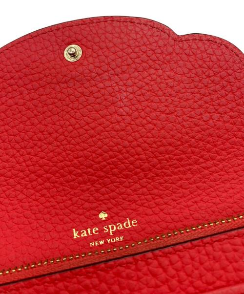 Kate Spade（ケイトスペード）Kate Spade (ケイトスペード) 長財布 レッドの古着・服飾アイテム