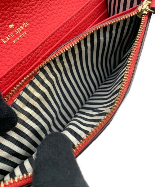 Kate Spade（ケイトスペード）Kate Spade (ケイトスペード) 長財布 レッドの古着・服飾アイテム