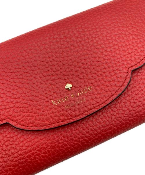 Kate Spade（ケイトスペード）Kate Spade (ケイトスペード) 長財布 レッドの古着・服飾アイテム