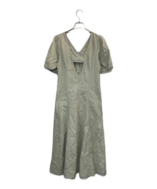 MERCURY DUO（マーキュリーデュオ）MERCURY DUO (マーキュリーデュオ) バックシャンデニムワンピース グリーン サイズ:Fの古着・服飾アイテム