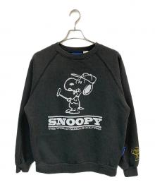 SEQUENZ×PEANUTS（シークエンズ×ピーナッツ）の古着「クルーネックスウェット」｜ブラック