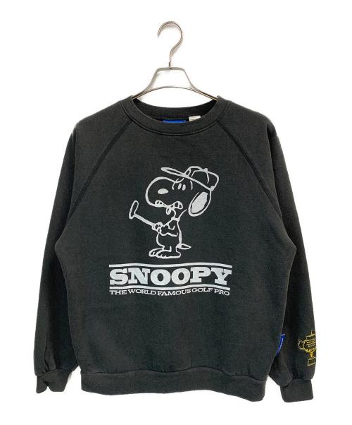 SEQUENZ（シークエンズ）SEQUENZ (シークエンズ) PEANUTS (ピーナッツ) クルーネックスウェット ブラック サイズ:Mの古着・服飾アイテム