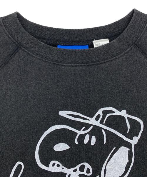 SEQUENZ（シークエンズ）SEQUENZ (シークエンズ) PEANUTS (ピーナッツ) クルーネックスウェット ブラック サイズ:Mの古着・服飾アイテム