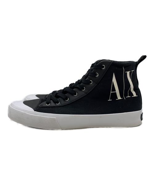 ARMANI EXCHANGE（アルマーニ エクスチェンジ）ARMANI EXCHANGE (アルマーニ エクスチェンジ) ハイカットスニーカー ブラック サイズ:US10の古着・服飾アイテム