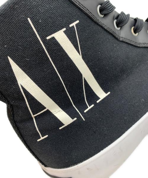 ARMANI EXCHANGE（アルマーニ エクスチェンジ）ARMANI EXCHANGE (アルマーニ エクスチェンジ) ハイカットスニーカー ブラック サイズ:US10の古着・服飾アイテム