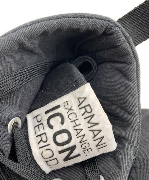 ARMANI EXCHANGE（アルマーニ エクスチェンジ）ARMANI EXCHANGE (アルマーニ エクスチェンジ) ハイカットスニーカー ブラック サイズ:US10の古着・服飾アイテム