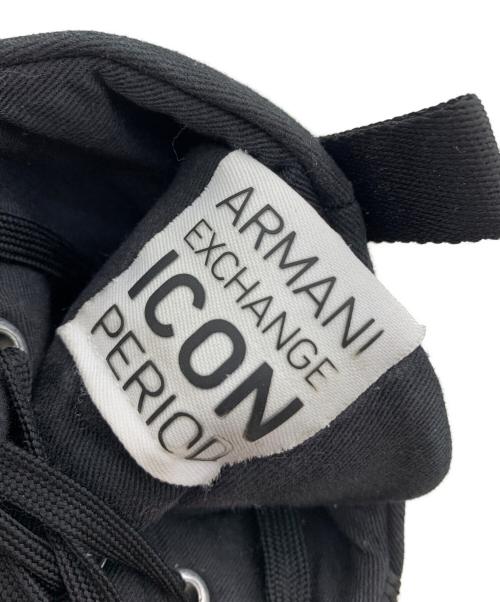 ARMANI EXCHANGE（アルマーニ エクスチェンジ）ARMANI EXCHANGE (アルマーニ エクスチェンジ) ハイカットスニーカー ブラック サイズ:US10の古着・服飾アイテム