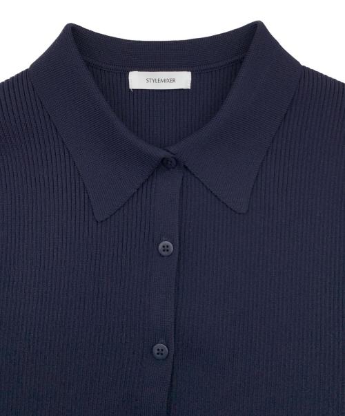 STYLE MIXER（スタイルミキサー）STYLE MIXER (スタイルミキサー) ニットワンピース ネイビー サイズ:Sの古着・服飾アイテム