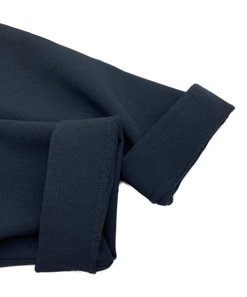 Spick and Span（スピック＆スパン）Spick and Span (スピック＆スパン) ドライダブルクロスフレアブラウス ネイビー サイズ:38の古着・服飾アイテム