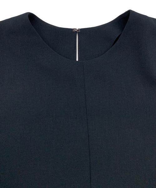 Spick and Span（スピック＆スパン）Spick and Span (スピック＆スパン) ドライダブルクロスフレアブラウス ネイビー サイズ:38の古着・服飾アイテム