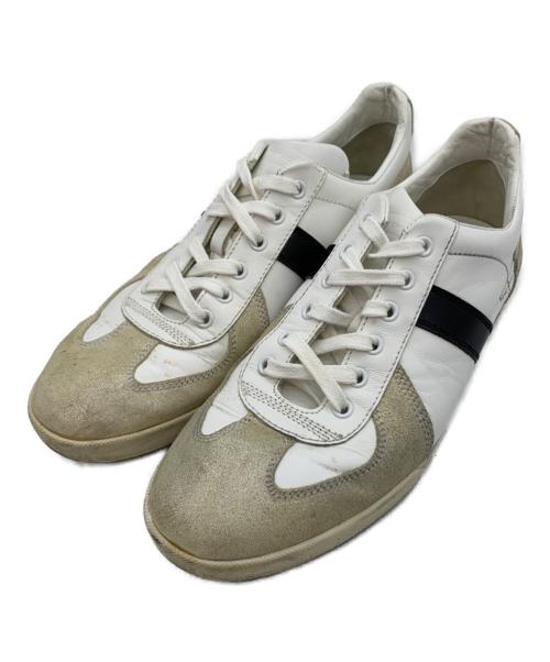 DIOR HOMME（ディオール オム）DIOR HOMME (ディオール オム) ローカットスニーカー ホワイト×ベージュ×ブラック サイズ:40の古着・服飾アイテム