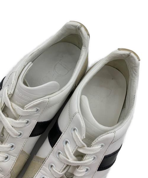 DIOR HOMME（ディオール オム）DIOR HOMME (ディオール オム) ローカットスニーカー ホワイト×ベージュ×ブラック サイズ:40の古着・服飾アイテム