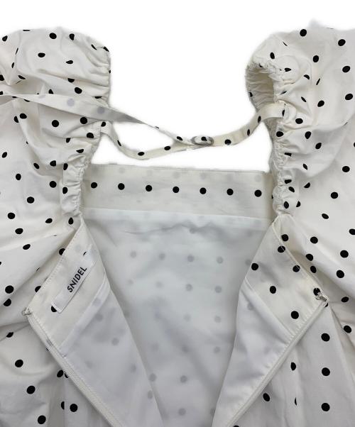Snidel（スナイデル）Snidel (スナイデル) パフスリーブワンピース ホワイト サイズ:1の古着・服飾アイテム