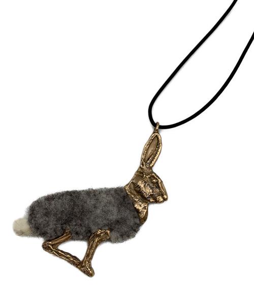 Renard Bijoux（レナードビジュー）Renard Bijoux (レナードビジュー) ネックレス ゴールド×グレーの古着・服飾アイテム