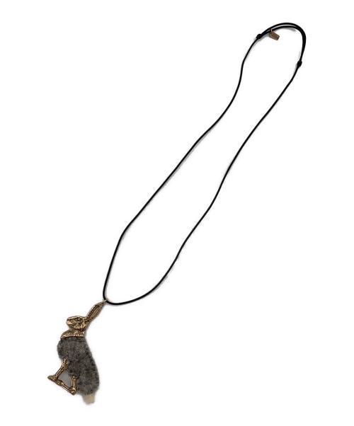Renard Bijoux（レナードビジュー）Renard Bijoux (レナードビジュー) ネックレス ゴールド×グレーの古着・服飾アイテム
