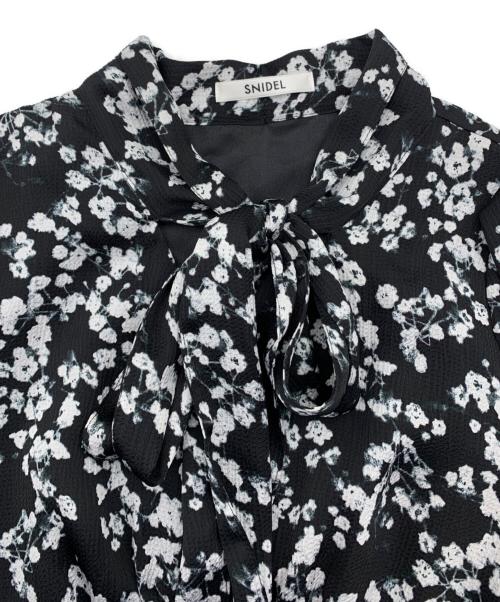 Snidel（スナイデル）Snidel (スナイデル) Sustainaボウタイバリエワンピ ブラック サイズ:2の古着・服飾アイテム