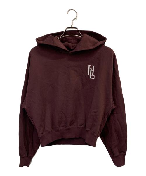 HER LIP TO（ハーリップトゥ）Her lip to (ハーリップトゥ) HLT lounge hoodie ブラウン サイズ:Mの古着・服飾アイテム