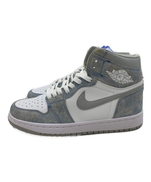 NIKE（ナイキ）NIKE (ナイキ) AIR JORDAN 1 RETRO HIGH ホワイト×ブルー サイズ:25cmの古着・服飾アイテム