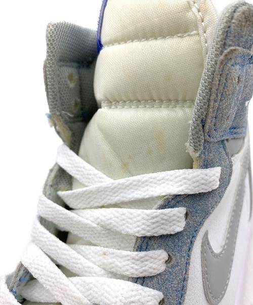 NIKE（ナイキ）NIKE (ナイキ) AIR JORDAN 1 RETRO HIGH ホワイト×ブルー サイズ:25cmの古着・服飾アイテム