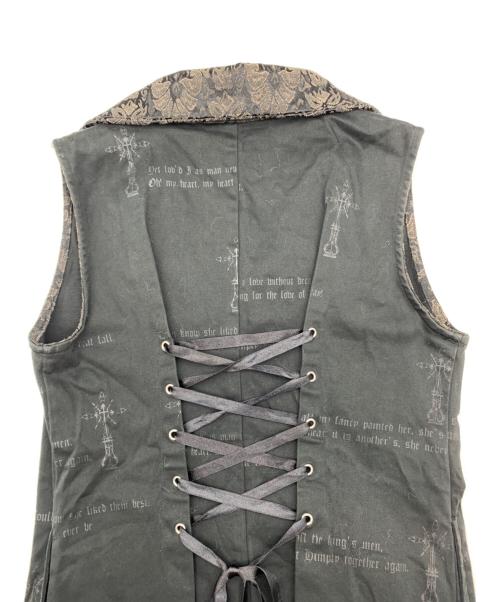 h.NAOTO Blood（エイチナオトブラッド）h.NAOTO Blood (エイチナオトブラッド) ジレ ブラック サイズ:不明の古着・服飾アイテム