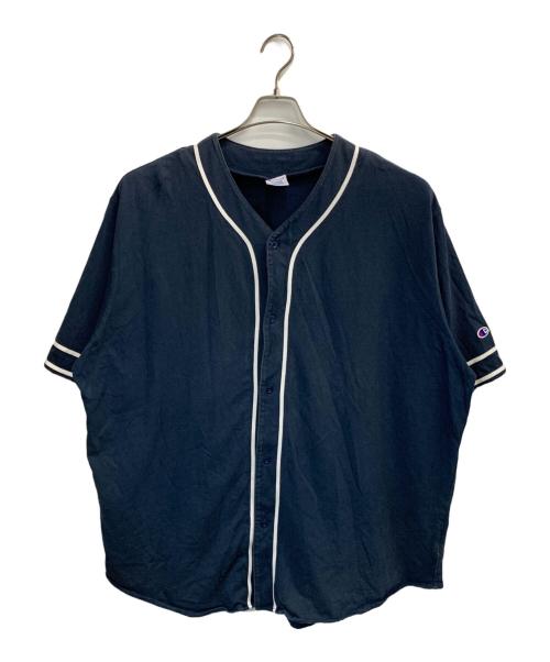 Champion（チャンピオン）Champion (チャンピオン) ベースボールTシャツ ネイビー サイズ:XLの古着・服飾アイテム