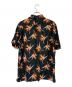 Aloha Blossom (アロハブロッサム) ハワイアンシャツ BIRDS OF PARADISE BLACK ブラック×オレンジ サイズ:42：9000円