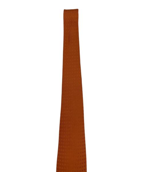 HERMES（エルメス）HERMES (エルメス) H織りタイ オレンジ サイズ:　の古着・服飾アイテム