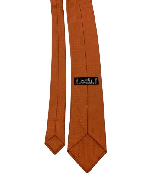 HERMES（エルメス）HERMES (エルメス) H織りタイ オレンジ サイズ:　の古着・服飾アイテム