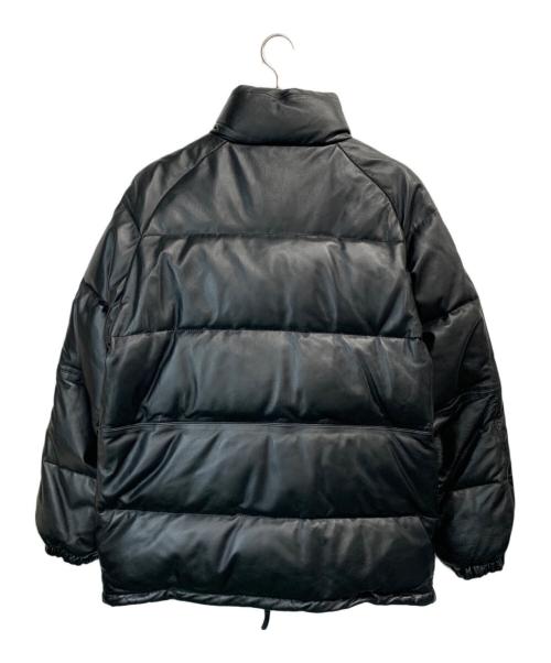 FIRST DOWN（ファーストダウン）FIRST DOWN (ファーストダウン) レザーダウンジャケット ブラック サイズ:LLの古着・服飾アイテム