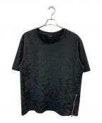 Junhashimotoジュンハシモト）の古着「JERSEY CREW - EMBOSS CAMO-」｜ブラック