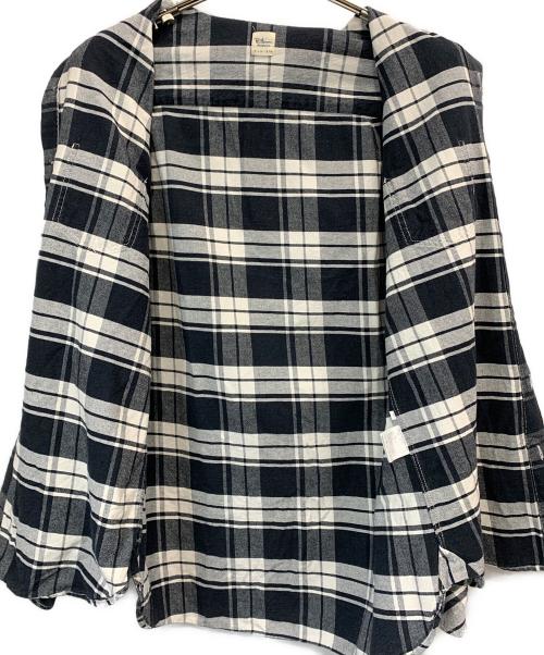 Ron Herman（ロンハーマン）Ron Herman (ロンハーマン) 長袖シャツ ブラック×ホワイト サイズ:Lの古着・服飾アイテム