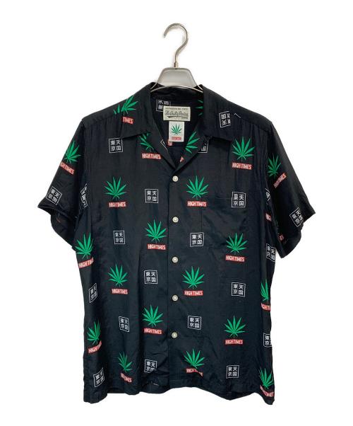 WACKO MARIA（ワコマリア）WACKO MARIA (ワコマリア) HIGH TIMES (ハイ タイムズ) 半袖シャツ ブラック サイズ:Sの古着・服飾アイテム