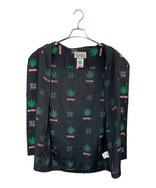 WACKO MARIA（ワコマリア）WACKO MARIA (ワコマリア) HIGH TIMES (ハイ タイムズ) 半袖シャツ ブラック サイズ:Sの古着・服飾アイテム