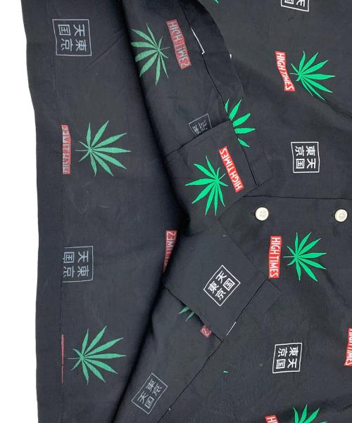 WACKO MARIA（ワコマリア）WACKO MARIA (ワコマリア) HIGH TIMES (ハイ タイムズ) 半袖シャツ ブラック サイズ:Sの古着・服飾アイテム
