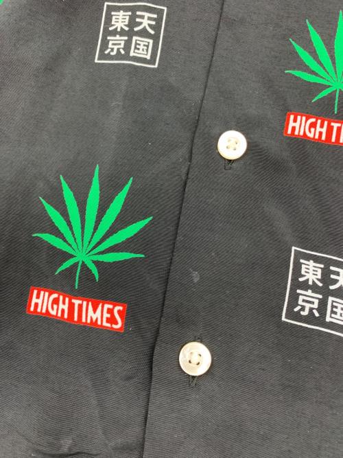 WACKO MARIA（ワコマリア）WACKO MARIA (ワコマリア) HIGH TIMES (ハイ タイムズ) 半袖シャツ ブラック サイズ:Sの古着・服飾アイテム