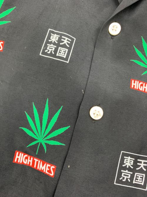 WACKO MARIA（ワコマリア）WACKO MARIA (ワコマリア) HIGH TIMES (ハイ タイムズ) 半袖シャツ ブラック サイズ:Sの古着・服飾アイテム