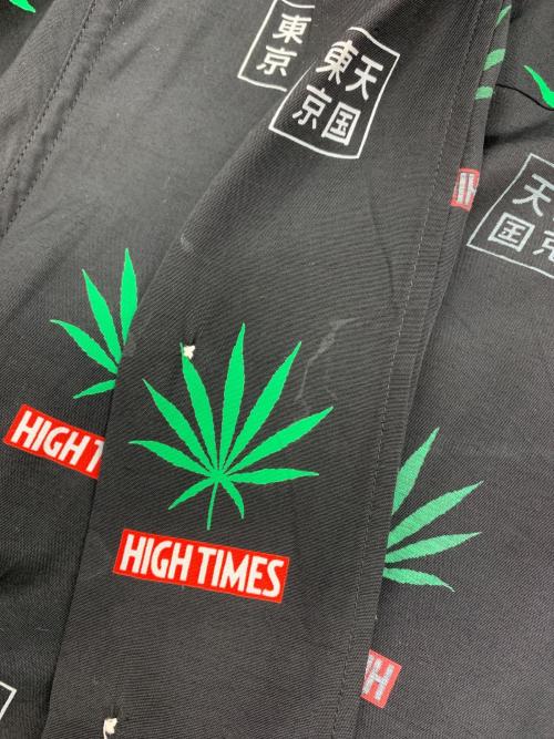 WACKO MARIA（ワコマリア）WACKO MARIA (ワコマリア) HIGH TIMES (ハイ タイムズ) 半袖シャツ ブラック サイズ:Sの古着・服飾アイテム