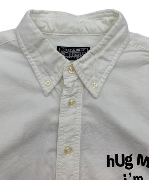 Hysteric Glamour（ヒステリックグラマー）Hysteric Glamour (ヒステリックグラマー) プルオーバーボタンダウンシャツ ホワイト サイズ:Mの古着・服飾アイテム