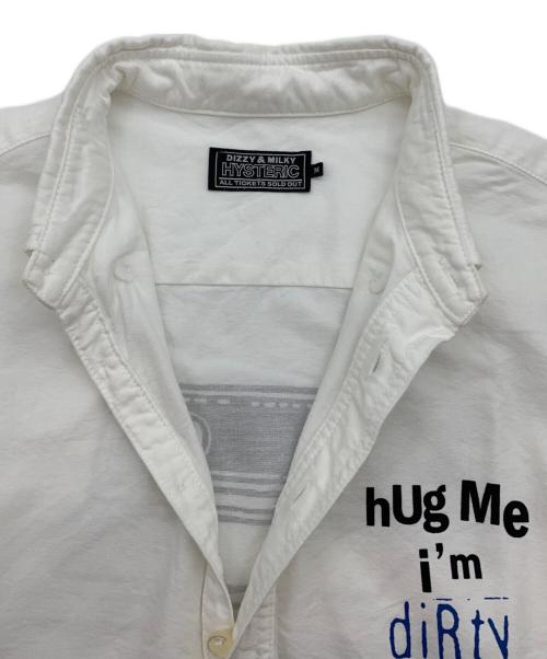 Hysteric Glamour（ヒステリックグラマー）Hysteric Glamour (ヒステリックグラマー) プルオーバーボタンダウンシャツ ホワイト サイズ:Mの古着・服飾アイテム