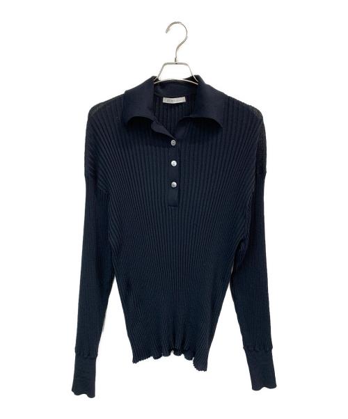 ETRE TOKYO（エトレトウキョウ）ETRE TOKYO (エトレトウキョウ) 薄手ニット ネイビー サイズ:Fの古着・服飾アイテム