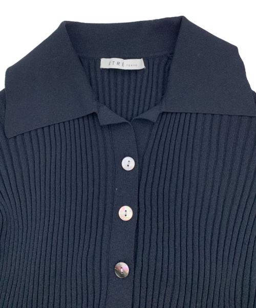 ETRE TOKYO（エトレトウキョウ）ETRE TOKYO (エトレトウキョウ) 薄手ニット ネイビー サイズ:Fの古着・服飾アイテム