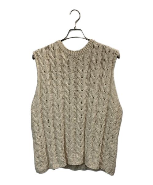 BRILL（ブリル）BRILL (ブリル) ニットベスト ベージュ サイズ:Fの古着・服飾アイテム