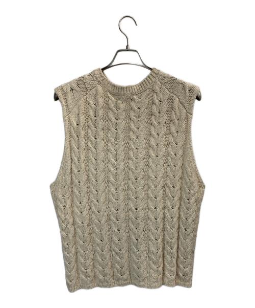 BRILL（ブリル）BRILL (ブリル) ニットベスト ベージュ サイズ:Fの古着・服飾アイテム
