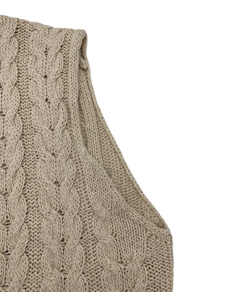 BRILL（ブリル）BRILL (ブリル) ニットベスト ベージュ サイズ:Fの古着・服飾アイテム
