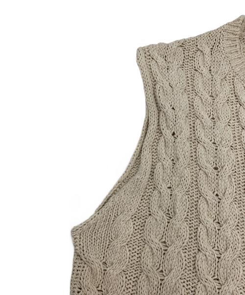 BRILL（ブリル）BRILL (ブリル) ニットベスト ベージュ サイズ:Fの古着・服飾アイテム