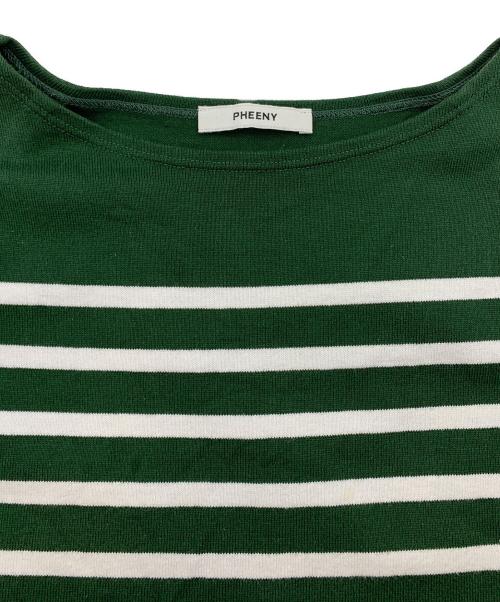 PHEENY（フィーニー）PHEENY (フィーニー) ノースリーブカットソー グリーン サイズ:Fの古着・服飾アイテム