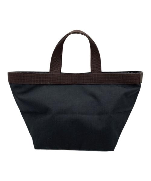 Herve Chapelier（エルベシャプリエ）Herve Chapelier (エルベシャプリエ) 舟型トートバッグ ブラック×ブラウンの古着・服飾アイテム